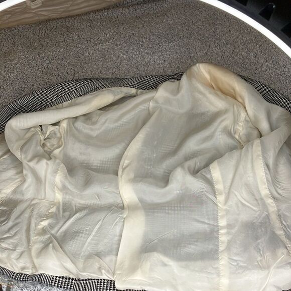 Accento Marzotto Italy Plaid Check 100% Pure Virgin Wool Blazer Sz 10 - Picture 4 of 9